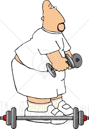 Guy Lifting Weights