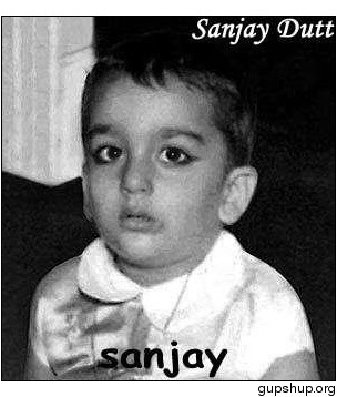 childhood pictures of sanjay dutt
