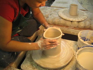 Pottery-making