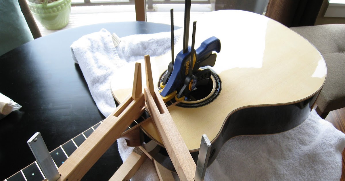 Building an Acoustic Guitar in your Kitchen Attaching the Neck