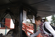 Incense lighting at the Temple for Peace