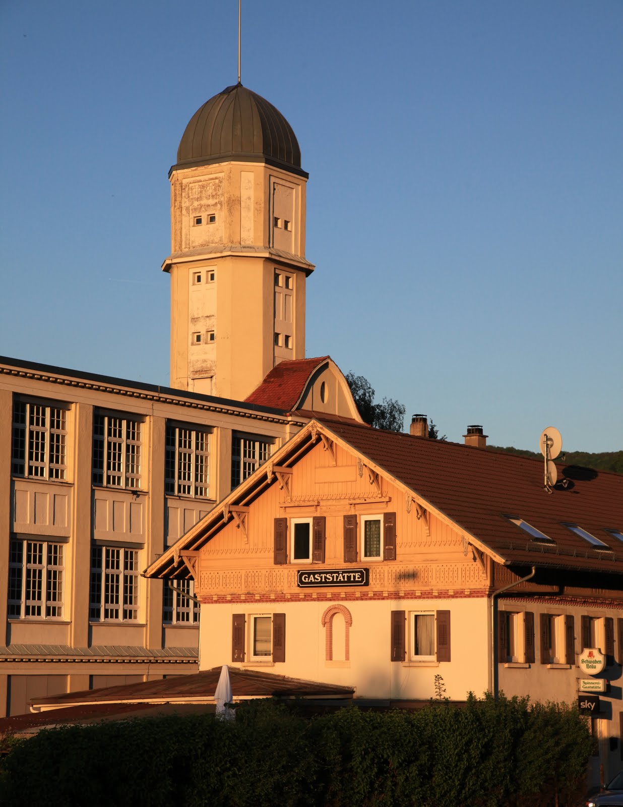 GVLichtenstein BSU Unterhausen mit der Spinnereigaststätte...