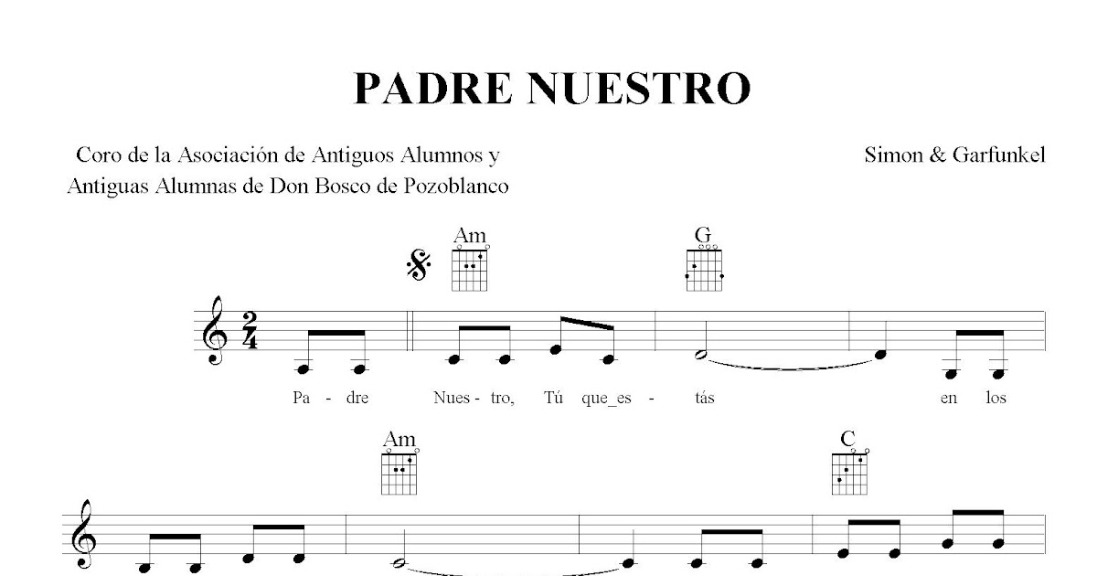 Actualizar 85+ images notas padre nuestro en flauta Viaterra.mx