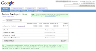 adsense fake screenshot