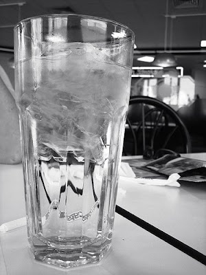 glass of water drinking