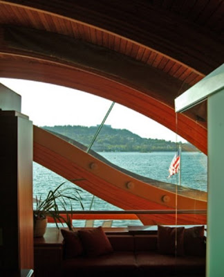 Casa flotante vista interior Vista