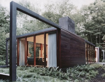 Perspectiva de un modelo de casa Contemporánea