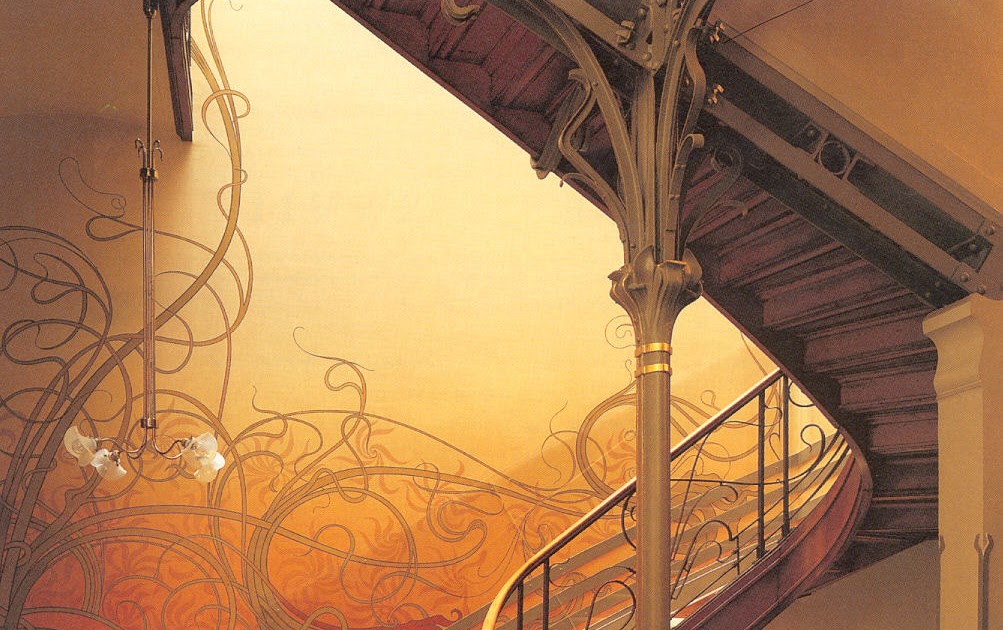 Arquitectura de Casas: Escalera del Art Nouveau