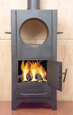 Calefactor residencial de doble combustión Hogar chimenea de hierro para quemar leños
