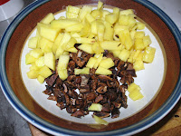 Mushroom, mango and brie