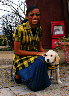 Pompei and I in front of the Oak Ridge Playhouse