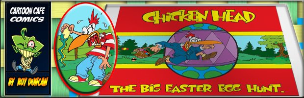 Chicken Head Easter Banner