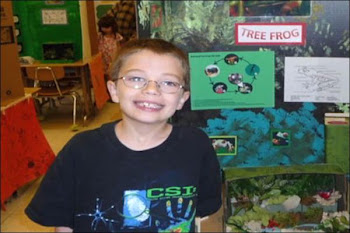 Kyron at the Science fair. One of the last pictures taken of him