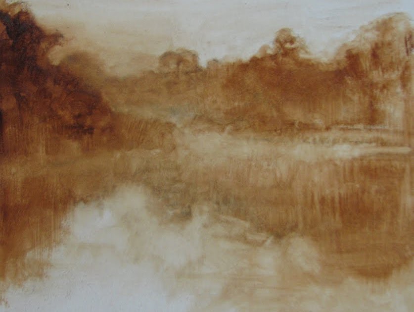 loriann signori open grisaille/swamp painting