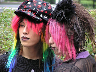 [Cheveux] Cheveux rainbow 09-原宿-fashion-rainbow-hair