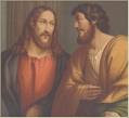 Matthew dispensing his advice to Jesus