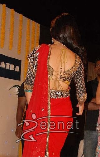 blouse back neck designs. Bollywood Saree trend On