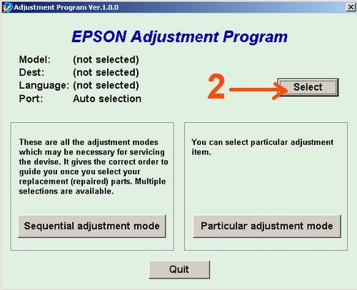 Software Reset Printer Epson T13