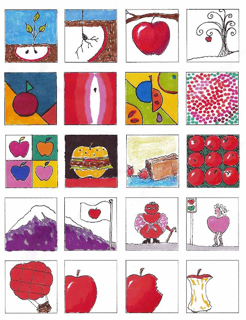 apple thumbnail drawings