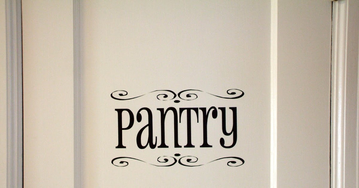 Nothing2Fancy Vinyl Lettering Pantry Door