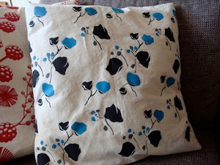 screen printed fabric, cushion cover, mizu designs