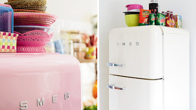 smeg fridge koo kitchy smug retro collect later january designmom via refrigerators