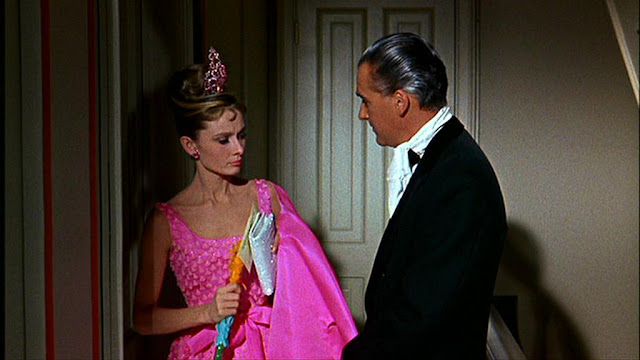 Closeup of Audrey Hepburn's gorgeous bag in Breakfast at Tiffany's