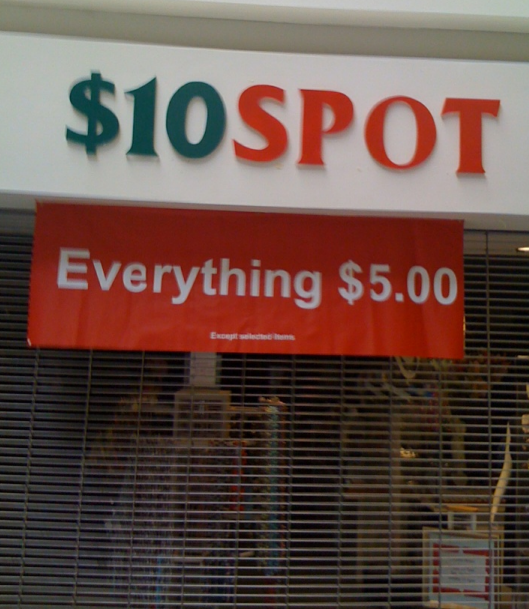 Mish's Global Economic Trend Analysis Cheap, (I Mean Really Cheap) Stores