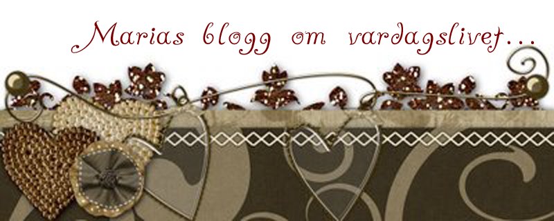 Marias blogg om vardagslivet