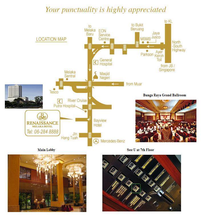 Renaissance Melaka Hotel Location Map