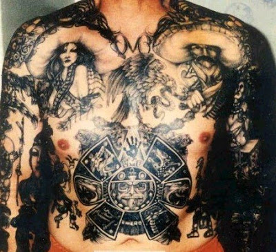 Aztec Tattoos on Aztec Calendar  Black Hand  Mexican Eagle  Letter  M