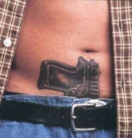 unique tattoo ideas. Best Unique Gun Tattoo