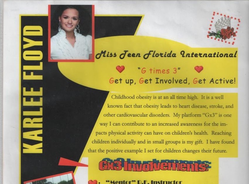 Idaho International Pageant Info Example Platform Sheets