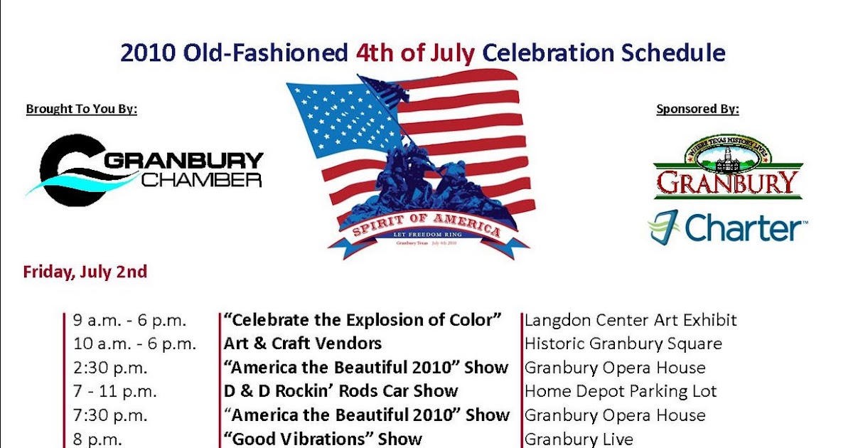 I Love Granbury! GRANBURY JULY FOURTH CELEBRATION