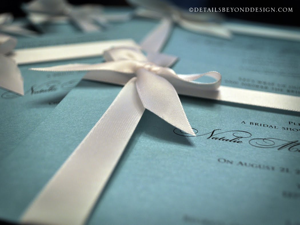 Details Beyond Design by Lauren Tiffany Box Bridal Shower Invitations