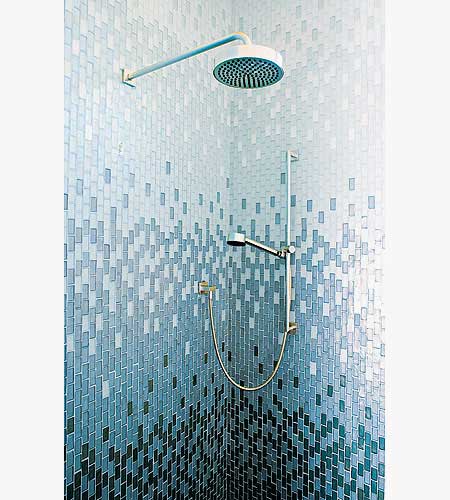 Glass Tile for Bathrooms Ideas - colored and clear glass tiles by Vetrocolor