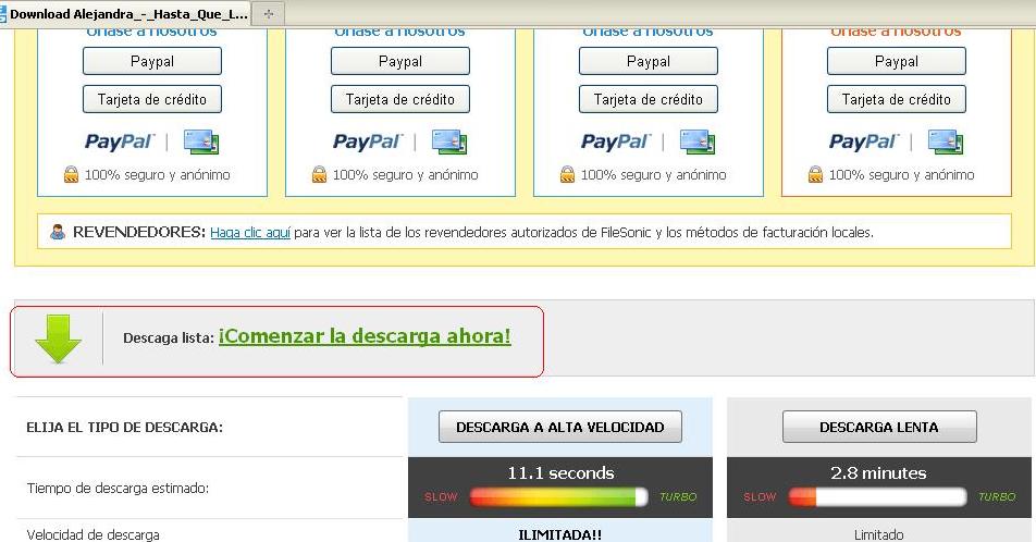 Como Descargar Desde Filesonic