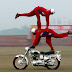 A CMP MOTORCYCLE DISPLAY AT THE REHEARSAL OF MILITARY TATTOO ON THE OCCASION OF ON GOING VIJAY DIWAS CELEBRATIONS AT RCTC GROUND