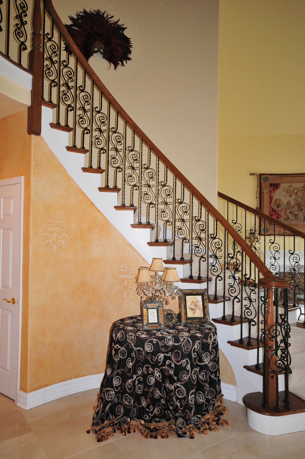 Naperville stairs and railings with Iron balusters