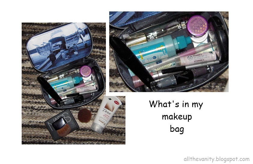 As for those of you interested in my everyday makeup bag these are its 