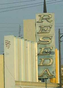 Reseda Theatre vintage neon sign