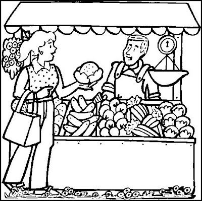 Frutero de frutas para colorear - Imagui