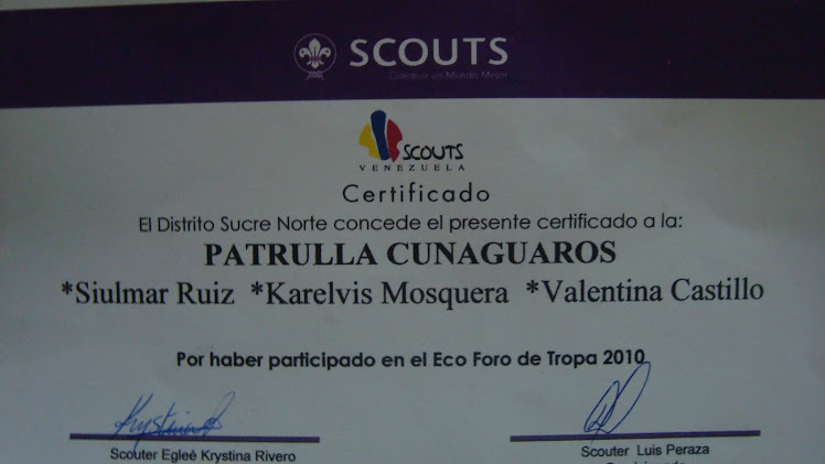 certificado de la patrulla