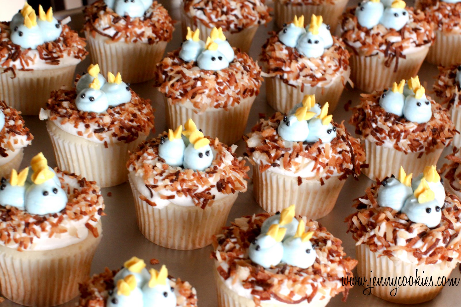 baby blue birds Jenny Cookies