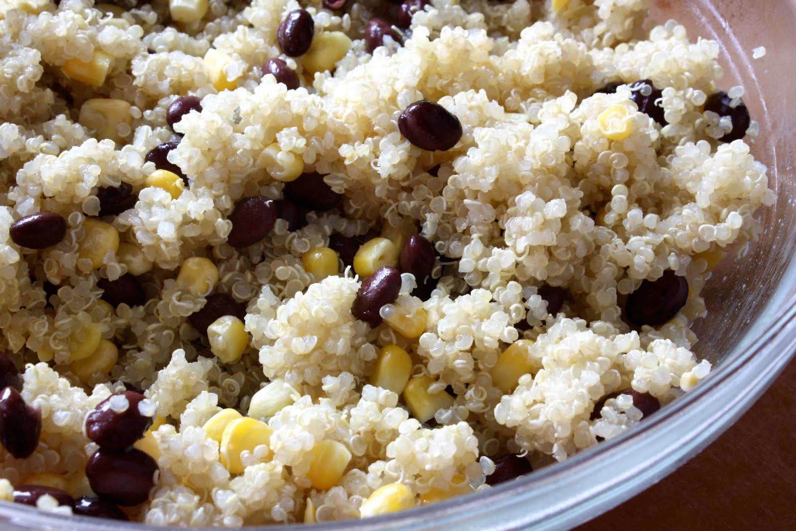 Quinoa with Black Beans, Corn & Chipotle Pepper, Lime & Honey Dressing