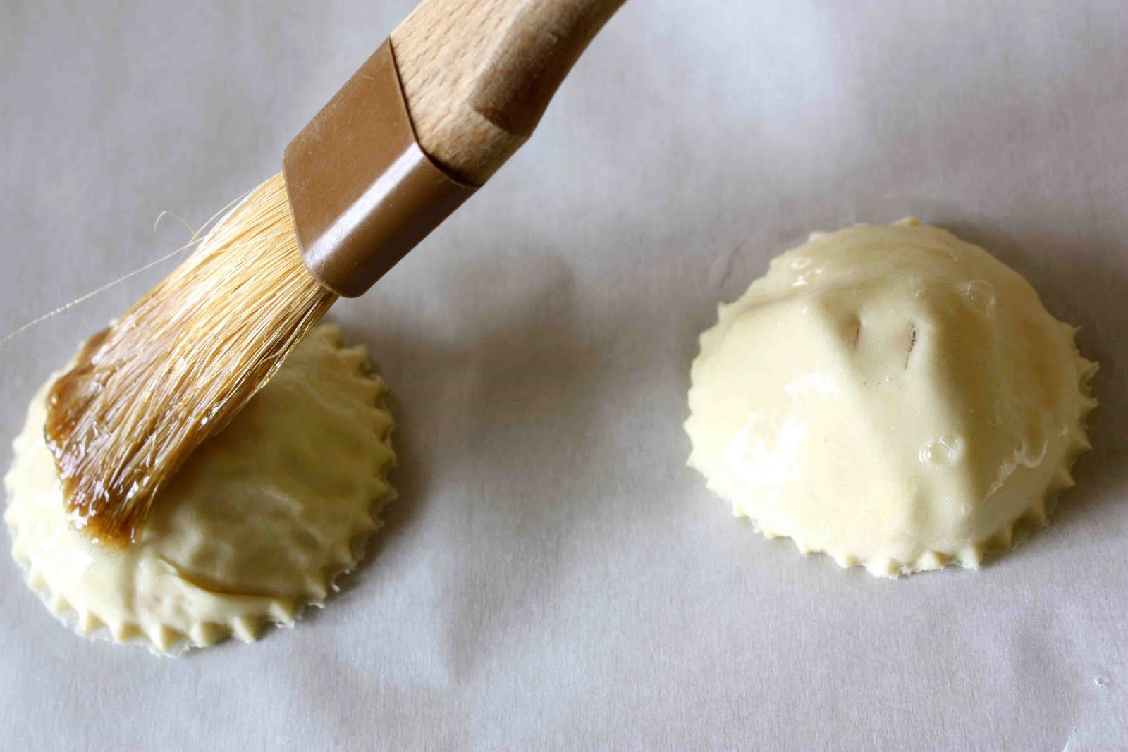Brie Cheese & Strawberry Puff Pastry "Ravioli" Recipe with Chocolate Sauce Cookin Canuck