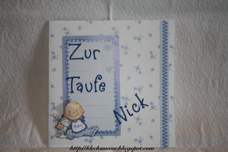 Klecksmaus Kreativ: Karten zur Taufe bzw. zur Geburt