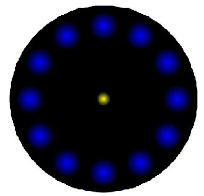 Disappearing Blue Dots Illusion