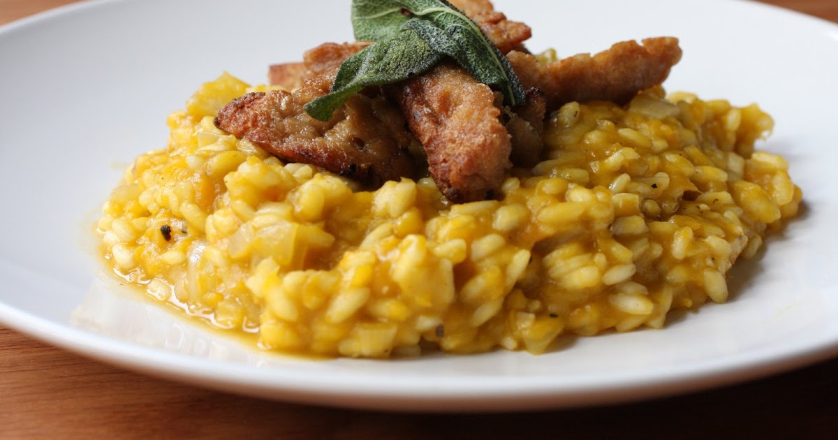 JUST VEGGING OUT Butternut Squash Risotto with Crispy Seitan