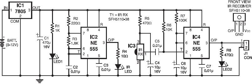 Electronics Circuits: InfraRed Proximity Detector